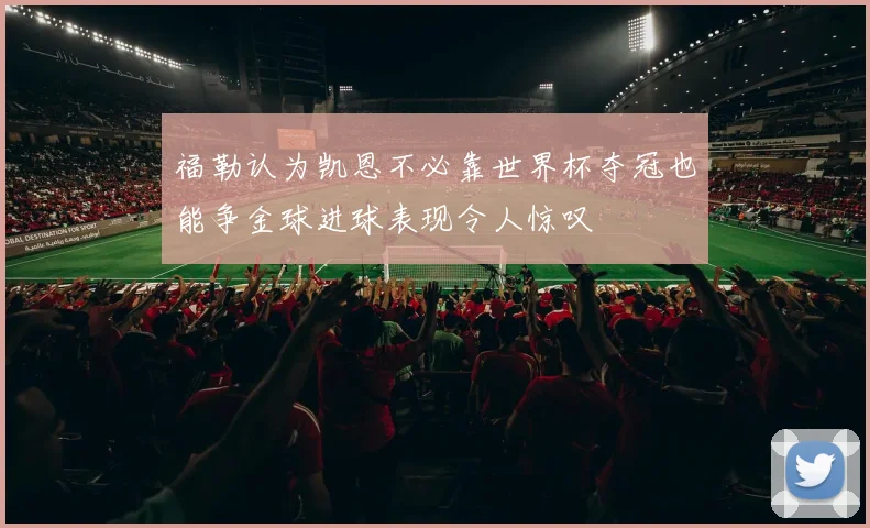 福勒认为凯恩不必靠世界杯夺冠也能争金球进球表现令人惊叹